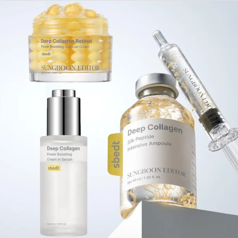 Korean Collagen Silk Peptide Skincare Set