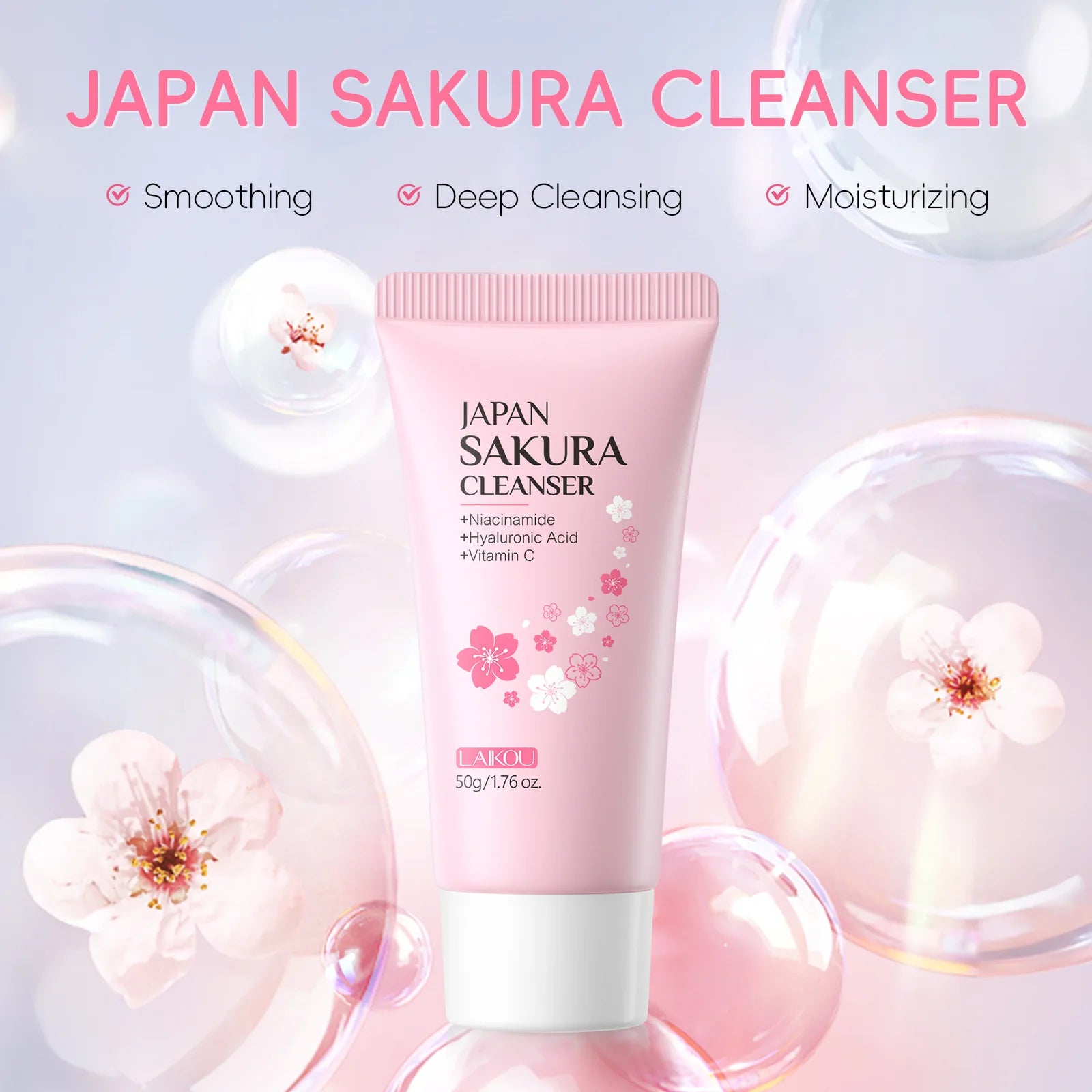 LAIKOU Sakura Facial Cleanser