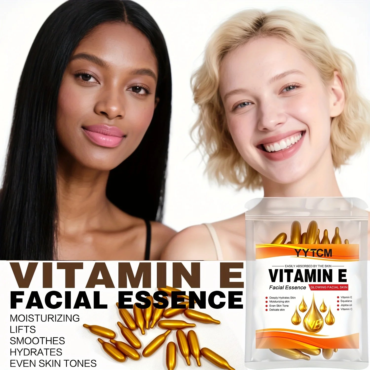 Vitamin E Moisturizing Capsule Essence with Squalane & Vitamin C