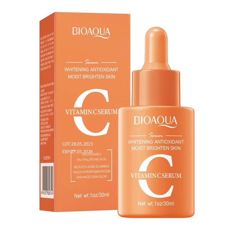 BIOAQUA Face Serum – Vitamin C, Retinol & Hyaluronic Acid for Brightening & Anti-Aging