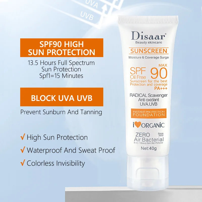 SPF90+ Face & Body Sunscreen Cream