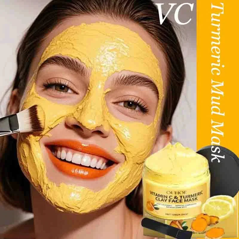 OUHOE Vitamin C & Turmeric Clay Face Mask