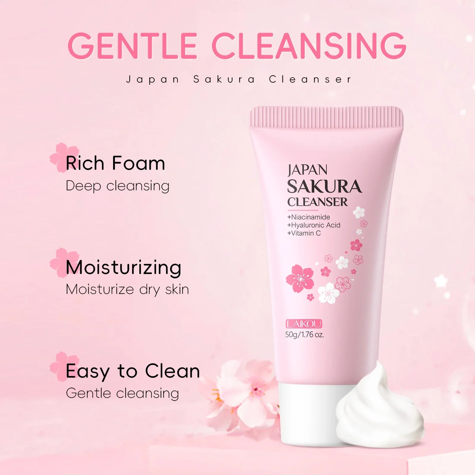 LAIKOU Sakura Facial Cleanser