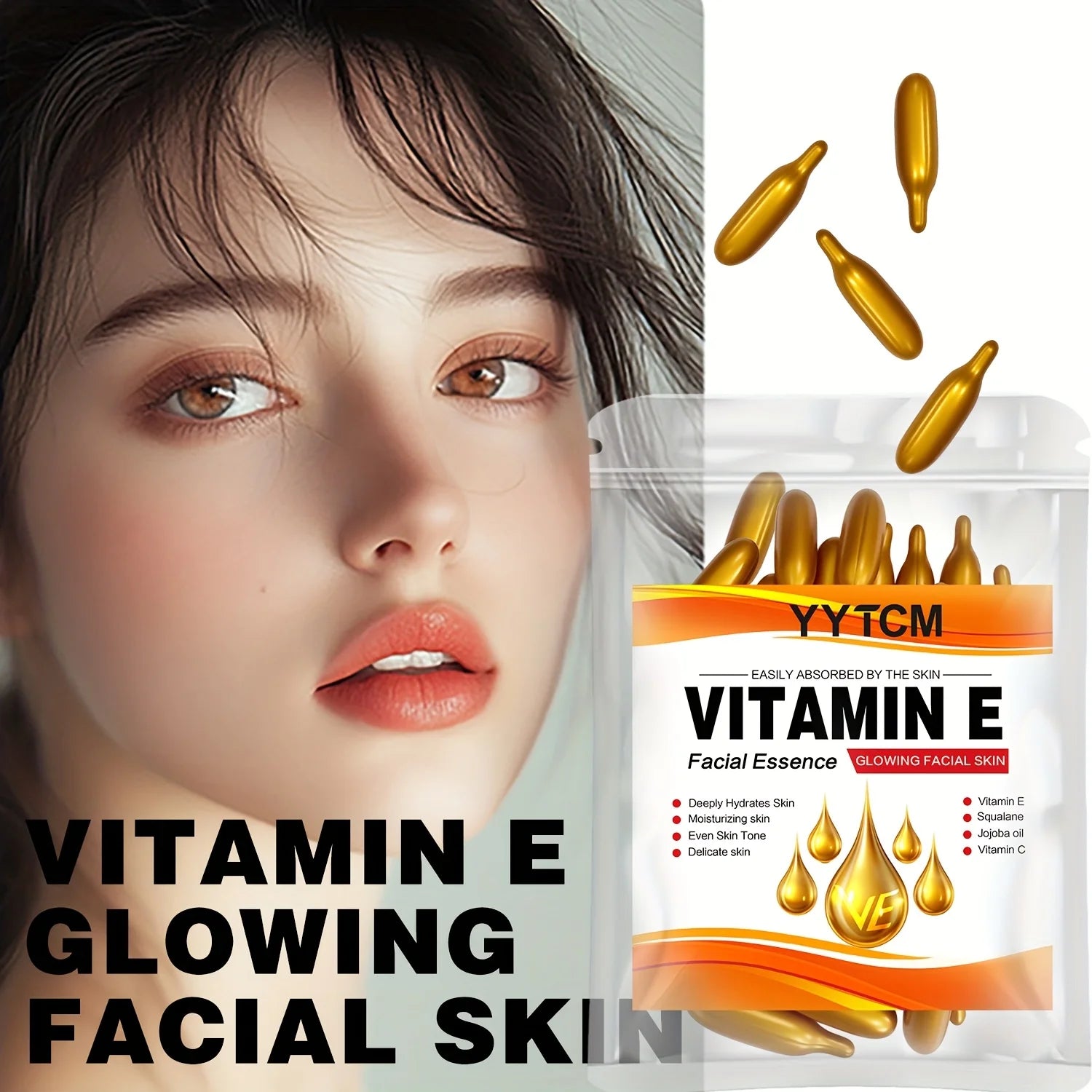 Vitamin E Moisturizing Capsule Essence with Squalane & Vitamin C