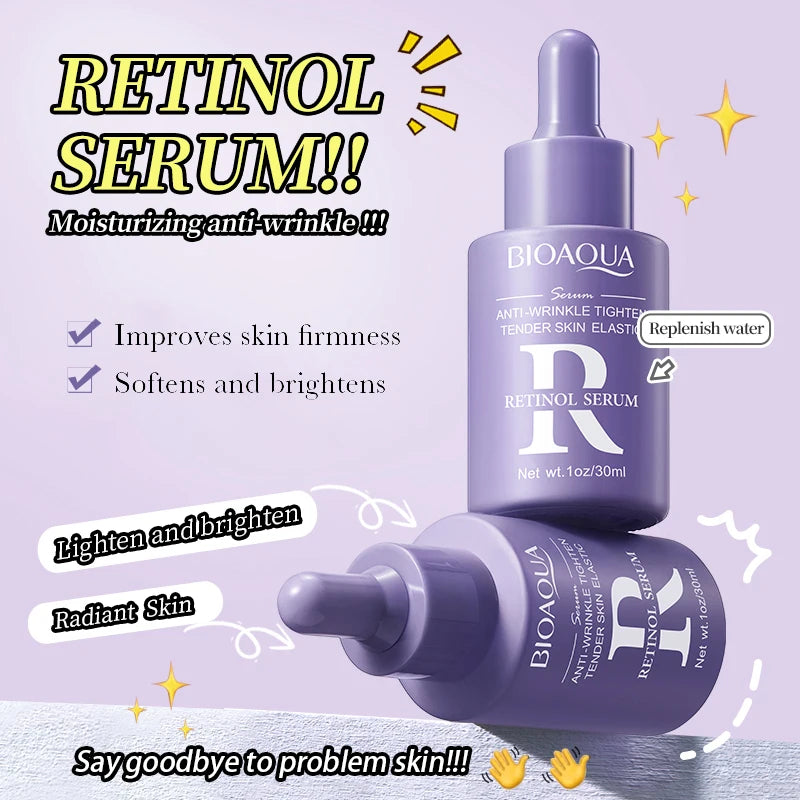 BIOAQUA Face Serum – Vitamin C, Retinol & Hyaluronic Acid for Brightening & Anti-Aging
