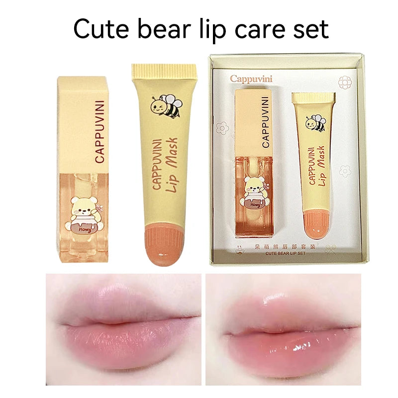 Cappuvini Honey Lip Care Set