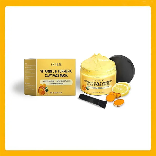 OUHOE Vitamin C & Turmeric Clay Face Mask